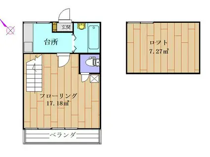 赤羽アーバンライフ(1K/1階)の間取り写真