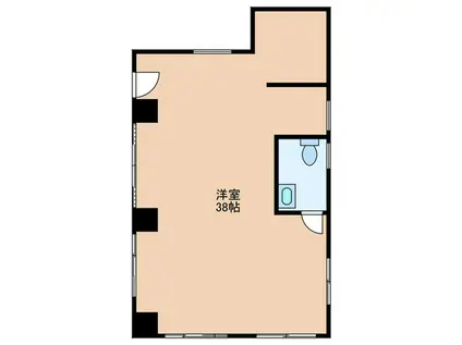 シャトールミエール(ワンルーム/1階)の間取り写真