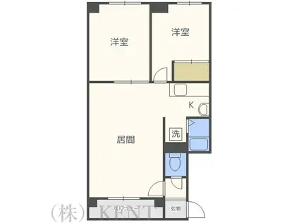 シティハウスMM(2LDK/3階)の間取り写真