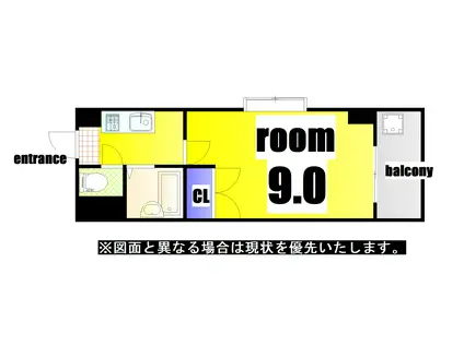 ロイヤルセンチュリー(1K/2階)の間取り写真