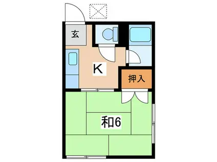 トヨダコーポ(1K/2階)の間取り写真