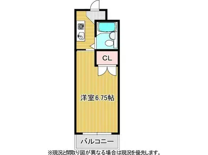 トミーハイツ(1K/2階)の間取り写真