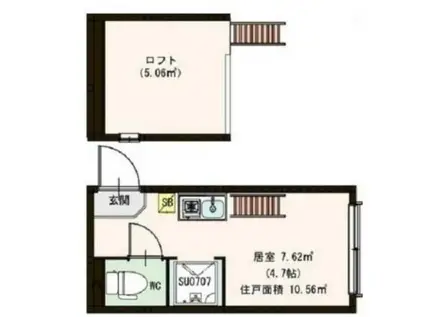 COZY高田馬場(ワンルーム/1階)の間取り写真