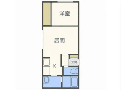 グランメゾン美園(1LDK/1階)の間取り写真