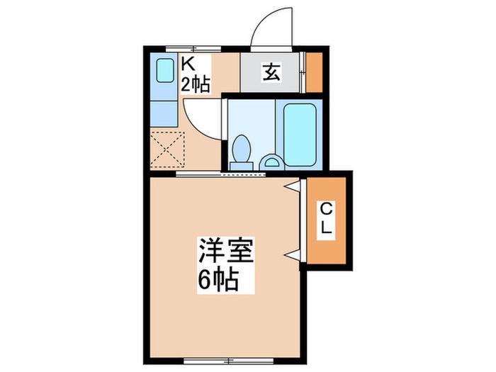 第一ノモビル(1K/4階)の間取り写真