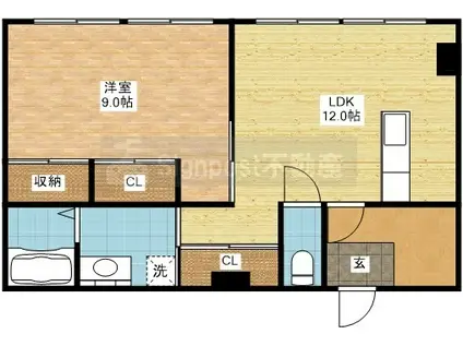 MAISON IMAMICHI(1LDK/1階)の間取り写真