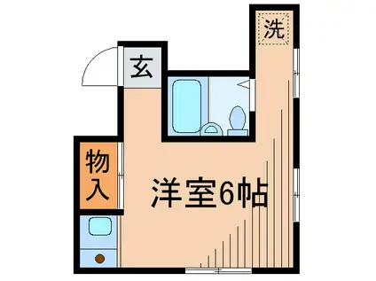 プレミールミヤザキ(ワンルーム/2階)の間取り写真