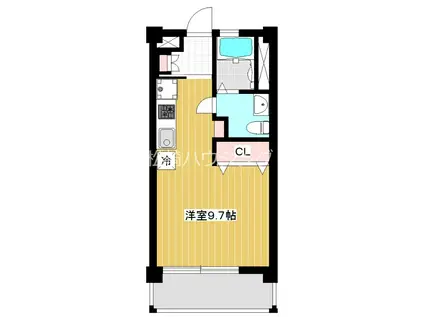 BEWELプラス(ワンルーム/3階)の間取り写真