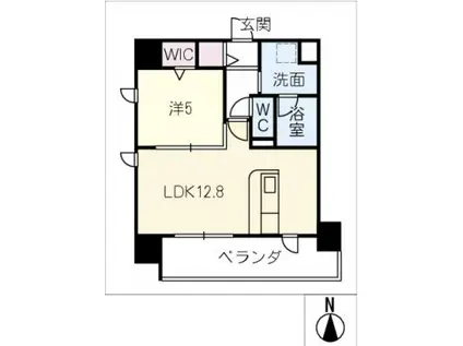 RENAISTERIA MOTOYAMA(1LDK/8階)の間取り写真