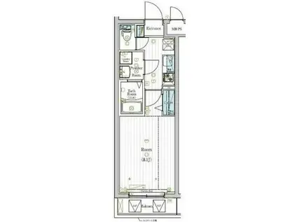 MAXIV百合ヶ丘DUE(1K/4階)の間取り写真