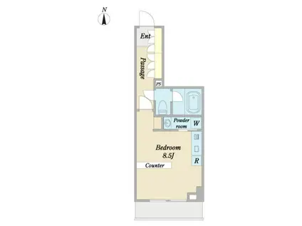 NOSTEL中野(ワンルーム/5階)の間取り写真