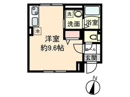 FERBIST大森(ワンルーム/1階)の間取り写真