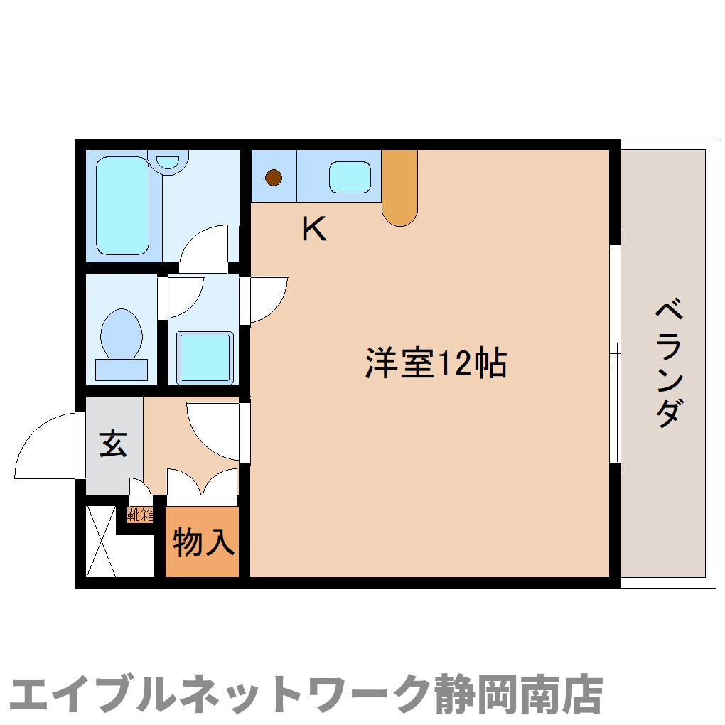 ルミエール馬渕(ワンルーム/1階)の間取り写真
