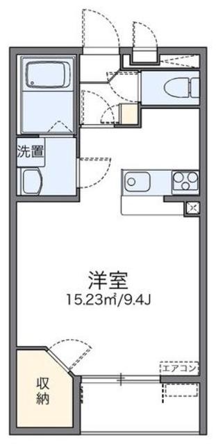 レオネクストマーネク戸田公園(1K/1階)の間取り写真