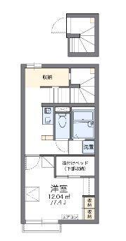 レオパレスYOUTO(1K/2階)の間取り写真