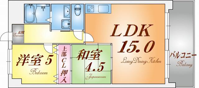 BELLTREE須磨(2LDK/1階)の間取り写真