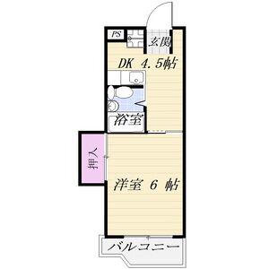 CASA NOAH名東(1DK/3階)の間取り写真