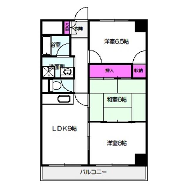 メゾンエスポアール(3LDK/1階)の間取り写真