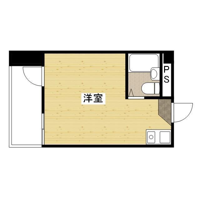 アルティメイトBUILDG.今町(ワンルーム/8階)の間取り写真
