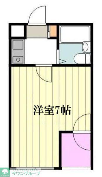 セントヒルズ・国立(1K/2階)の間取り写真