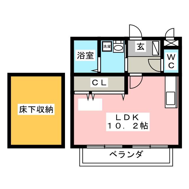セピアコート(ワンルーム/1階)の間取り写真