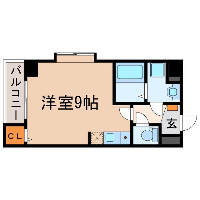 プレシャスコート(ワンルーム/3階)の間取り写真
