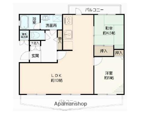 ロワールマンション城南II(2LDK/3階)の間取り写真