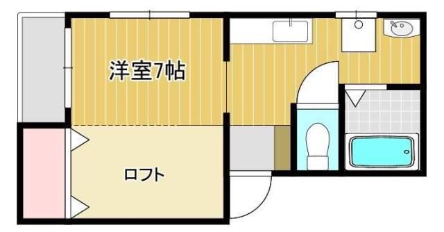 オオツカハイツ(1K/2階)の間取り写真