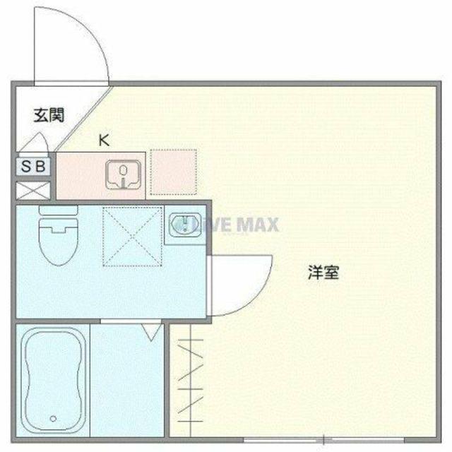 アミスタ新小岩(ワンルーム/1階)の間取り写真