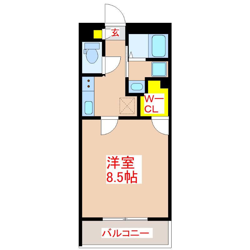 YSBLD.22(1K/2階)の間取り写真