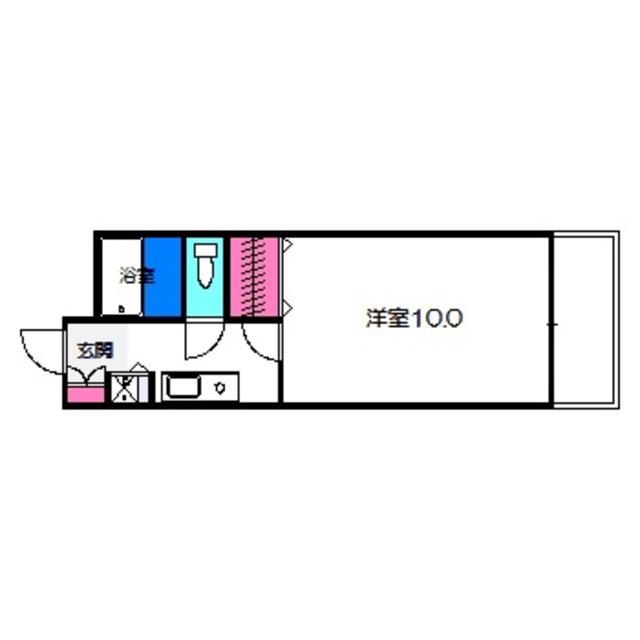 シティオ南花田(1K/4階)の間取り写真
