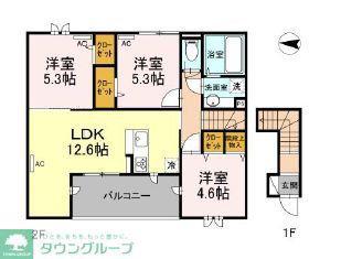 シティパル櫻(3LDK/2階)の間取り写真