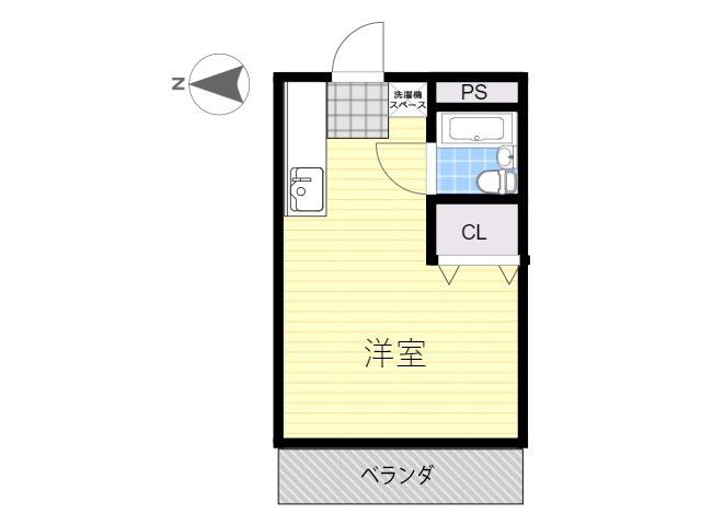 イーストCOURTITO(ワンルーム/2階)の間取り写真
