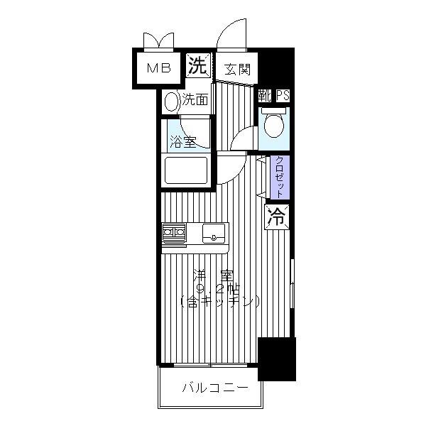 NST BUILDINGIII(ワンルーム/4階)の間取り写真