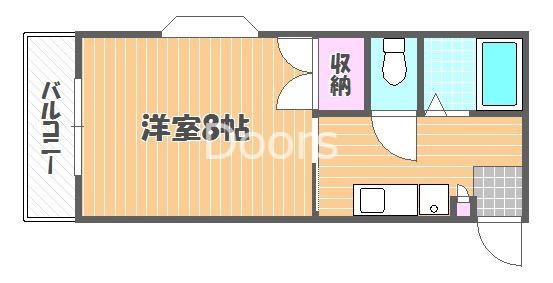 AVION902(1K/4階)の間取り写真