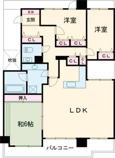 DO 鶴見(3LDK/11階)の間取り写真