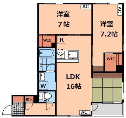 シャーメゾン高井戸(2LDK/1階)の間取り写真