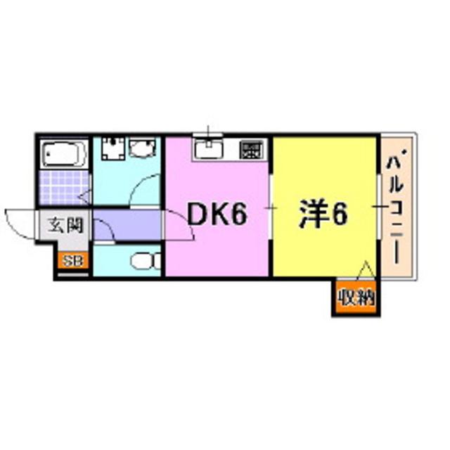 アビエスフィルマ(1DK/3階)の間取り写真
