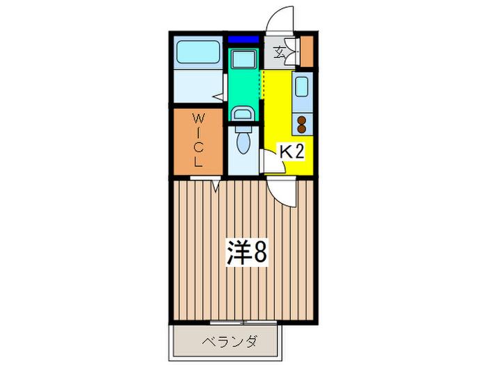 セキュリオ本郷B(1K/1階)の間取り写真