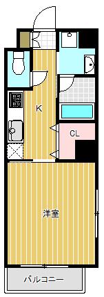 SORA BLDG(1K/3階)の間取り写真