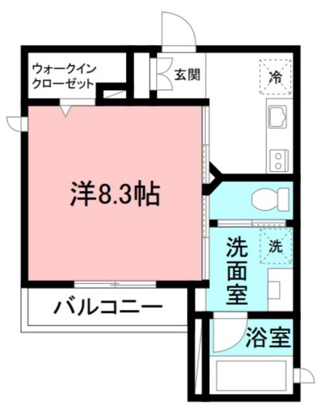 アリスティオ岸町(1K/3階)の間取り写真