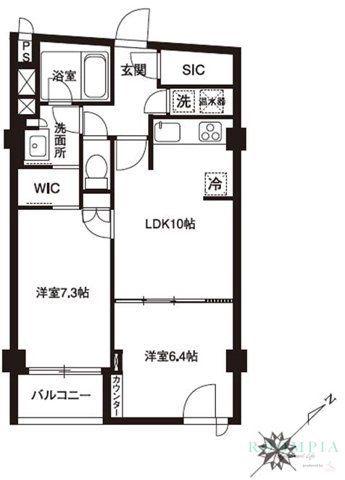 アーバンパーク代官山I(2LDK/2階)の間取り写真