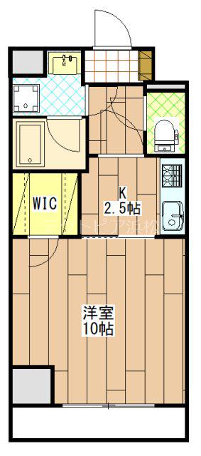 PRIME CITY PLACE(1K/10階)の間取り写真