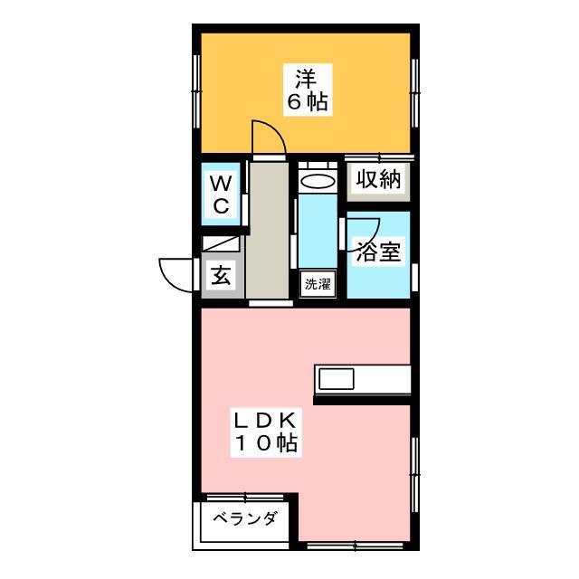 GRADITO(1LDK/1階)の間取り写真