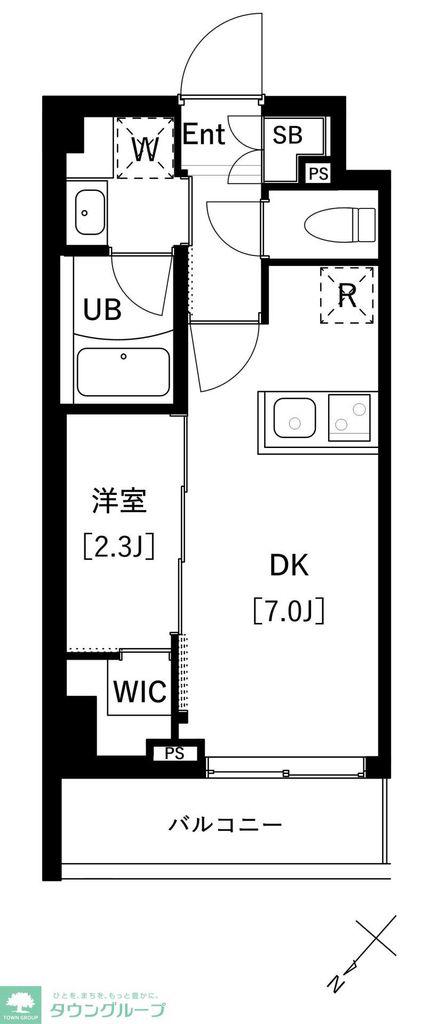 ARKMARK上池袋(ワンルーム/2階)の間取り写真