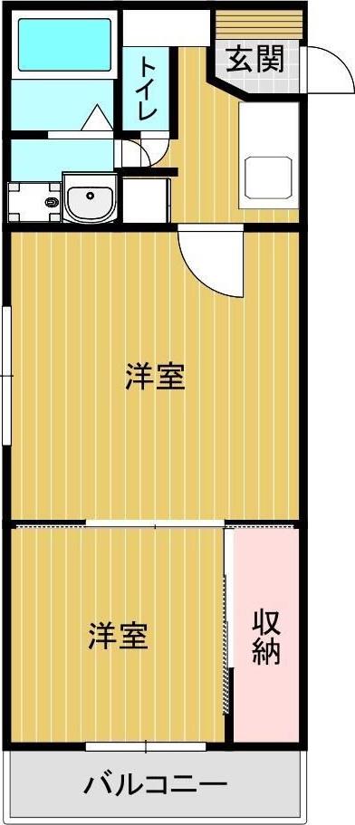 ライズ平成東参番館(1LDK/1階)の間取り写真