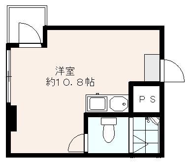 ルックハイツ新宿(ワンルーム/11階)の間取り写真