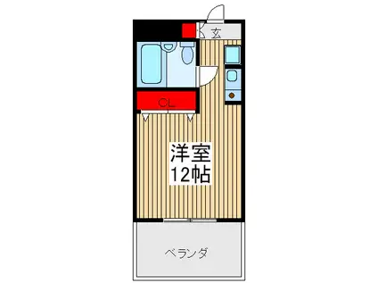 大栄志木パレス(ワンルーム/1階)の間取り写真