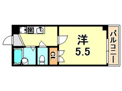 福田ハウス(1K/2階)の間取り写真