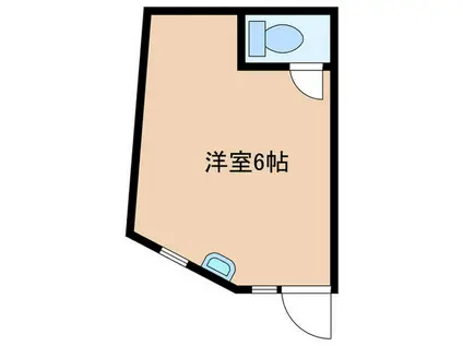 第2コーポ長澤(ワンルーム/1階)の間取り写真